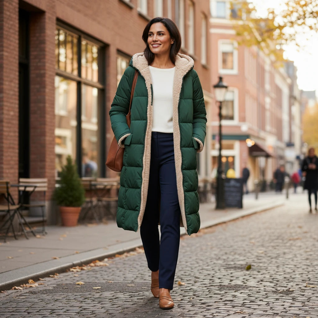 Hooded Puffer Jacket for Women