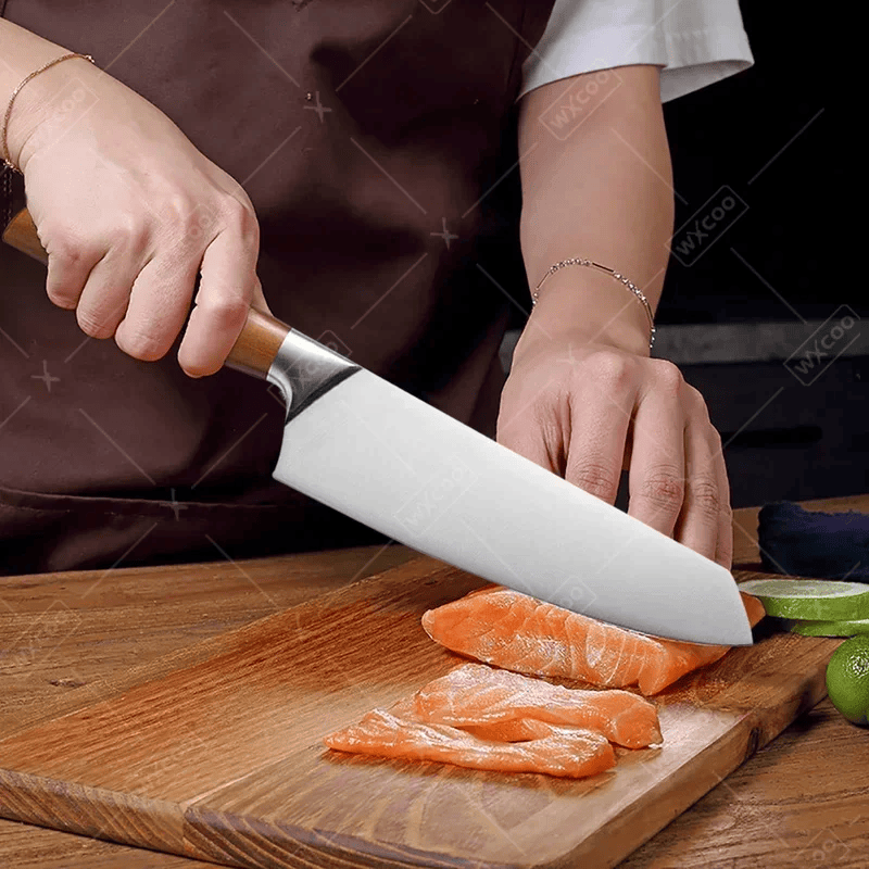 Professional Santoku Kitchen Knife – Sharp and Ergonomic, Ideal for Everyday Cooking