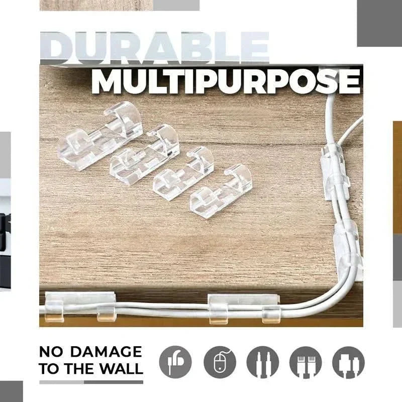 Quick and Discreet Cable and Wire Clips (Pack of 20)