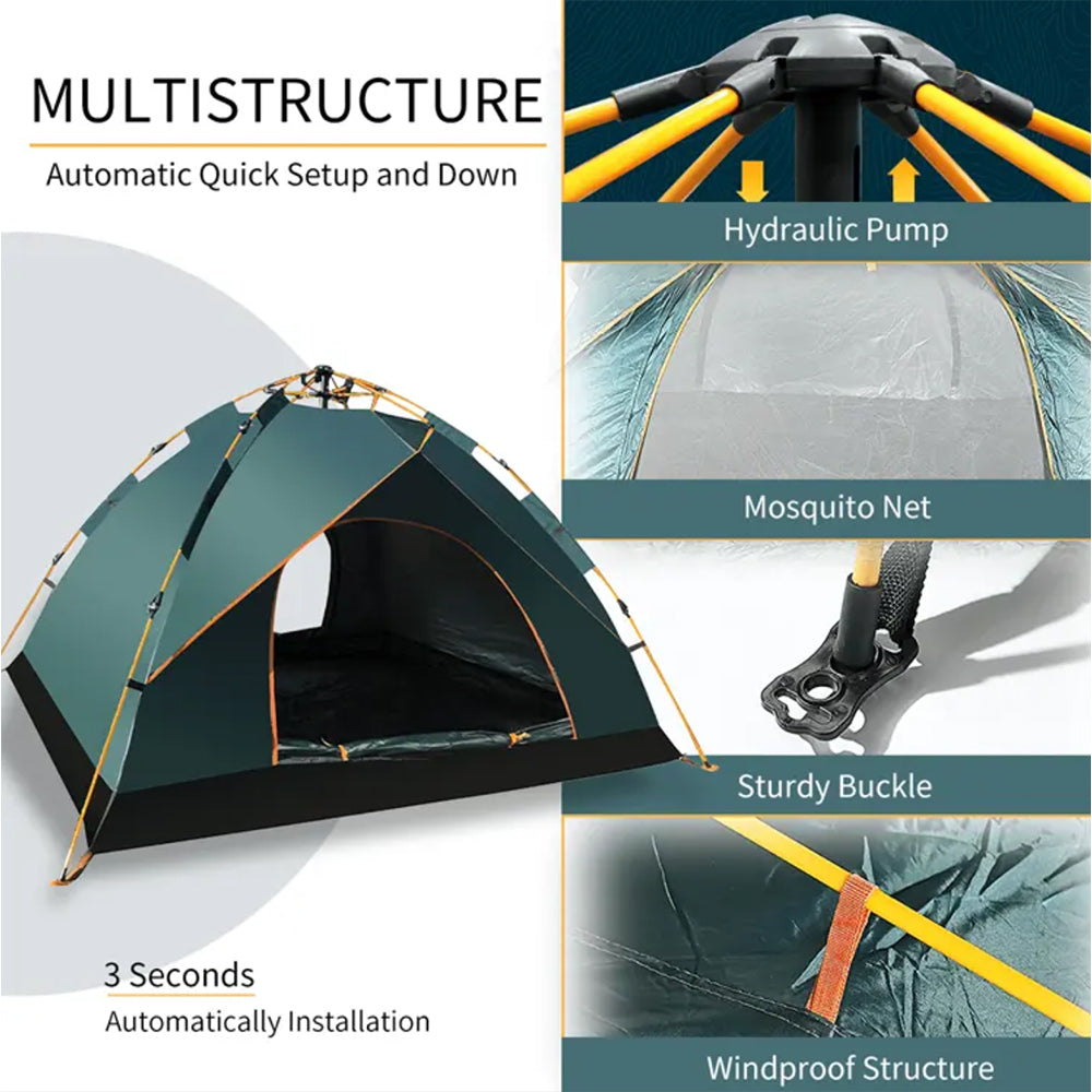 Quick-Up Tent for 3 - 8 People