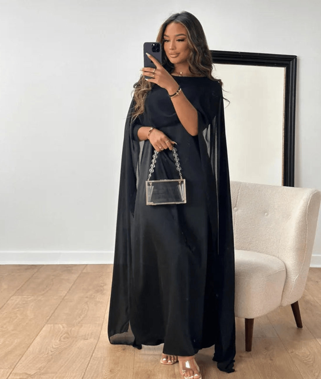 Image of Rachael | Women's Cape Maxi Dress