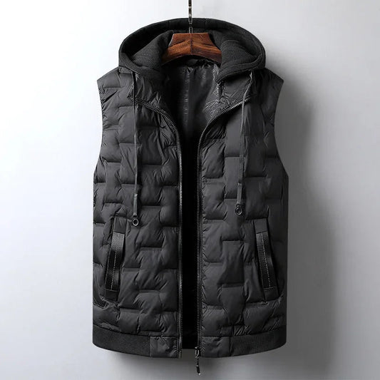 Image of Raphael | Men's Hooded Puffer Vest