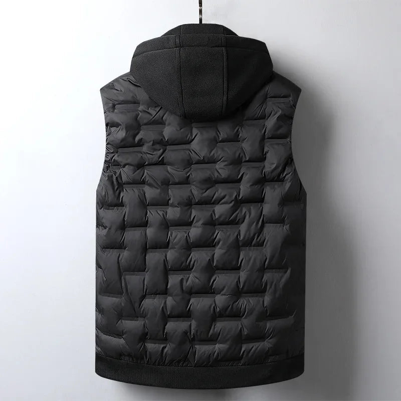 Image of Raphael | Men's Hooded Puffer Vest