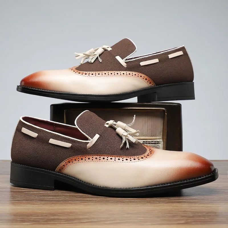 Image of Raymond | Men's Tassel Slip-On Dress Loafers