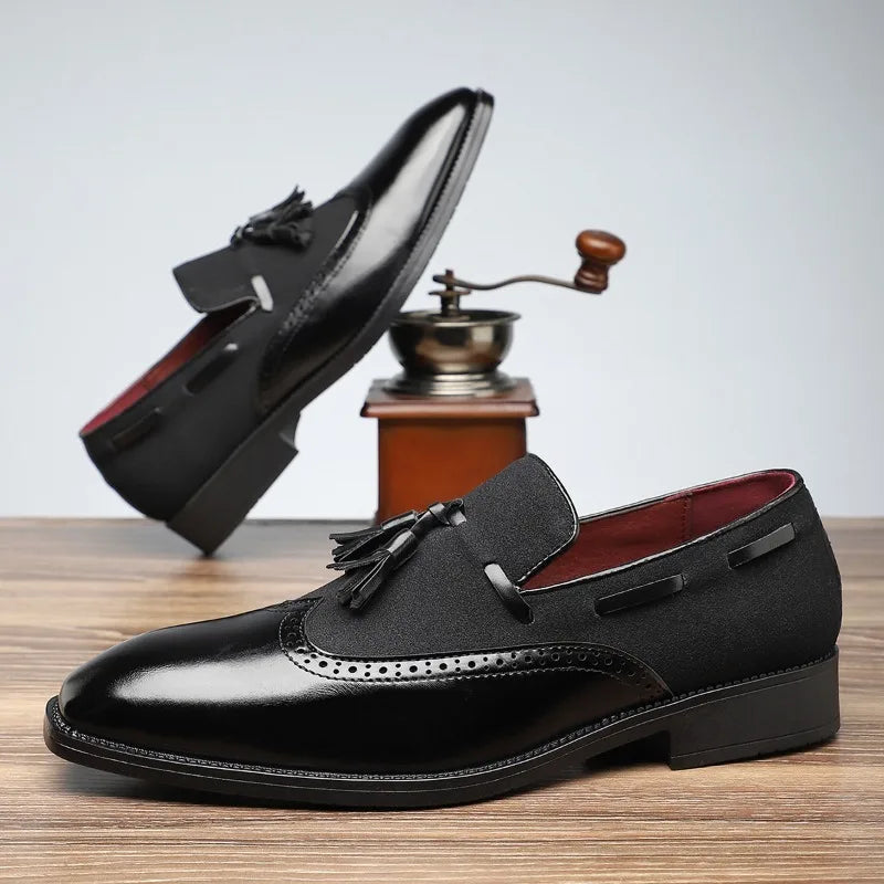 Image of Raymond | Men's Tassel Slip-On Dress Loafers