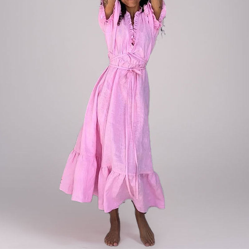 Image of Reagan | Women's Puff Sleeve A-Line Maxi Dress