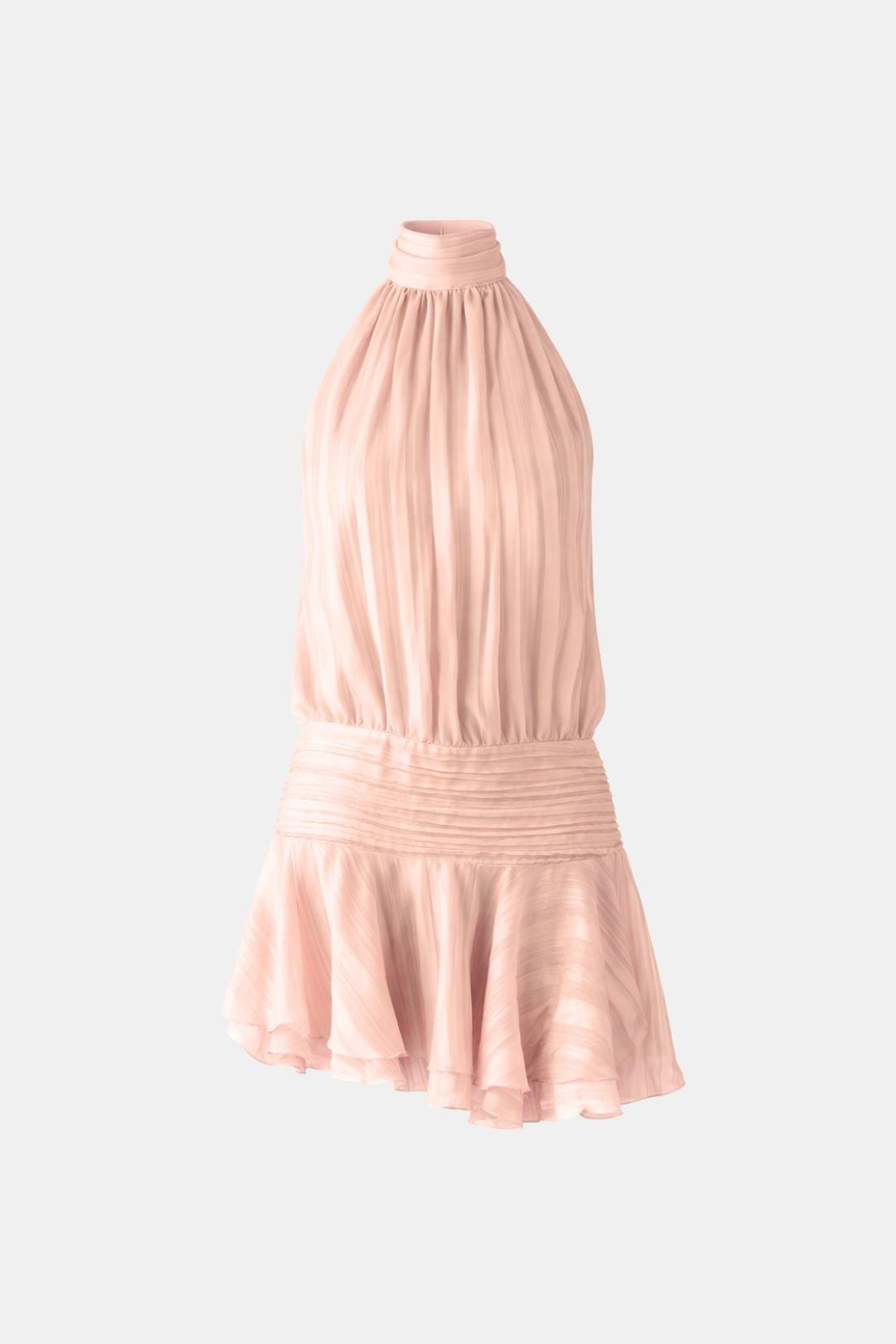 Image of Reba | Women's Sleeveless Halter Mini Dress