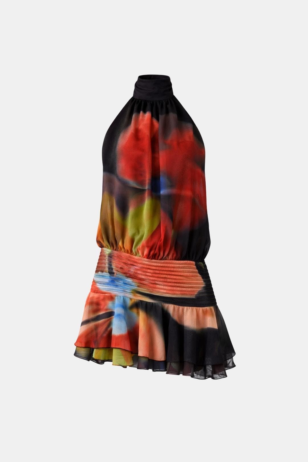 Image of Reba | Women's Sleeveless Halter Mini Dress