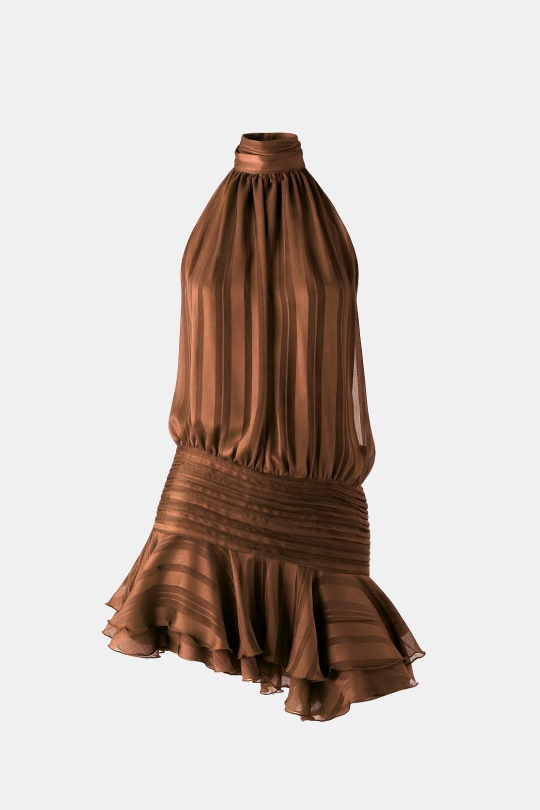 Image of Reba | Women's Sleeveless Halter Mini Dress