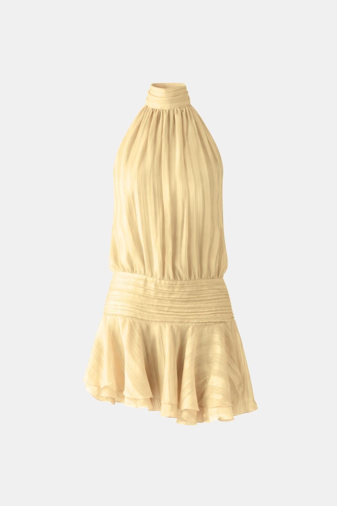 Image of Reba | Women's Sleeveless Halter Mini Dress