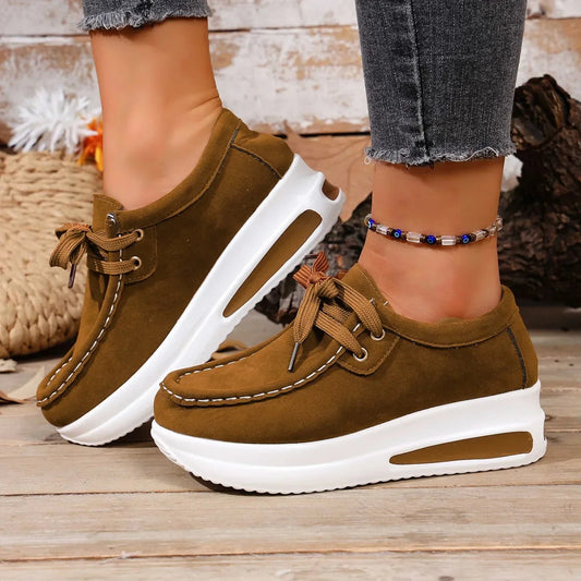 Image of Rebecca | Women's Lace-Up Platform Shoes