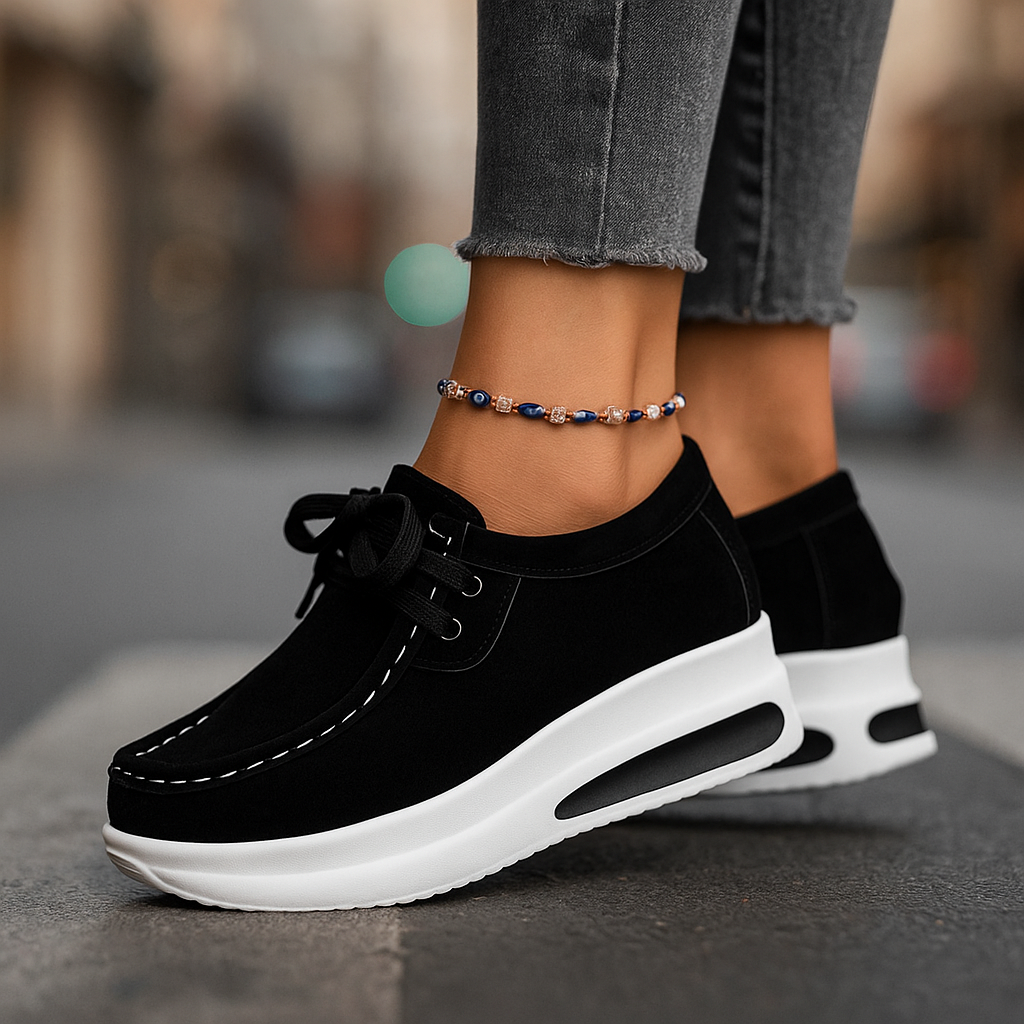 Image of Rebecca | Women's Lace-Up Platform Shoes