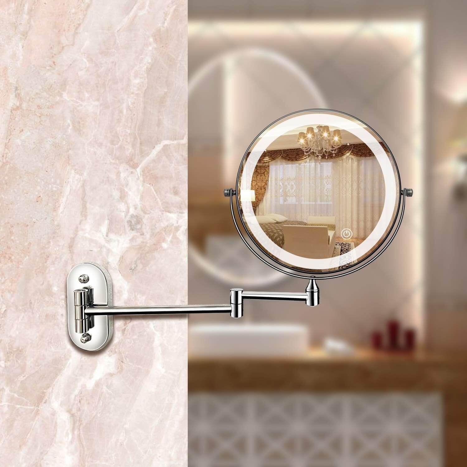Rechargeable LED Makeup Mirror with Magnification