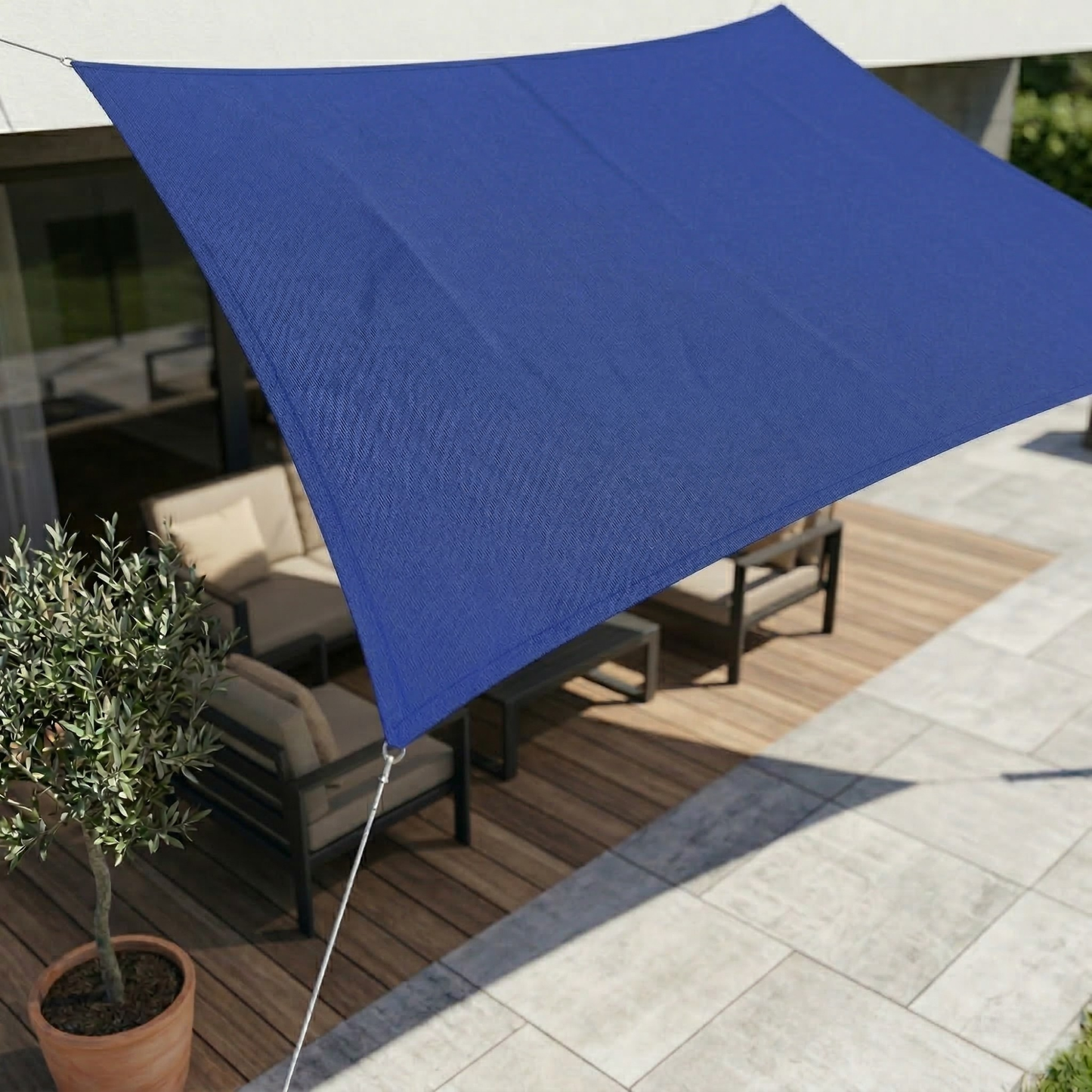 Rectangular Sun Shade Waterproof | Waterproof Outdoor Fabric | UV Protection | SkyCover