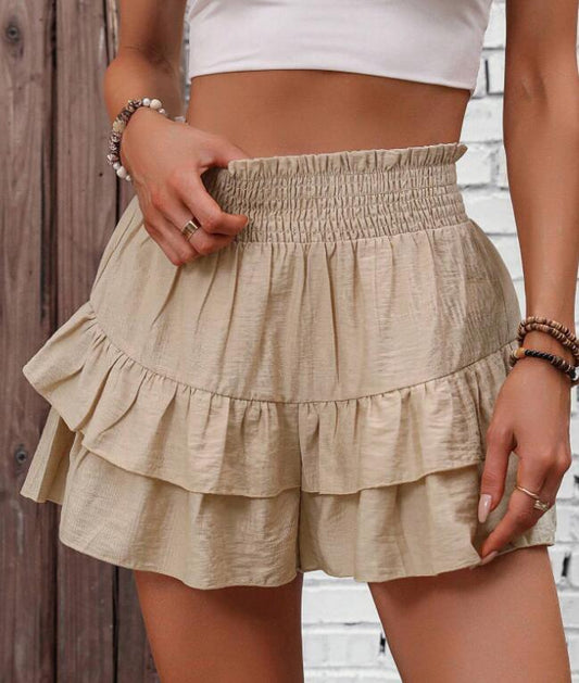Image of Reese | Women's High Waisted Ruffle Shorts