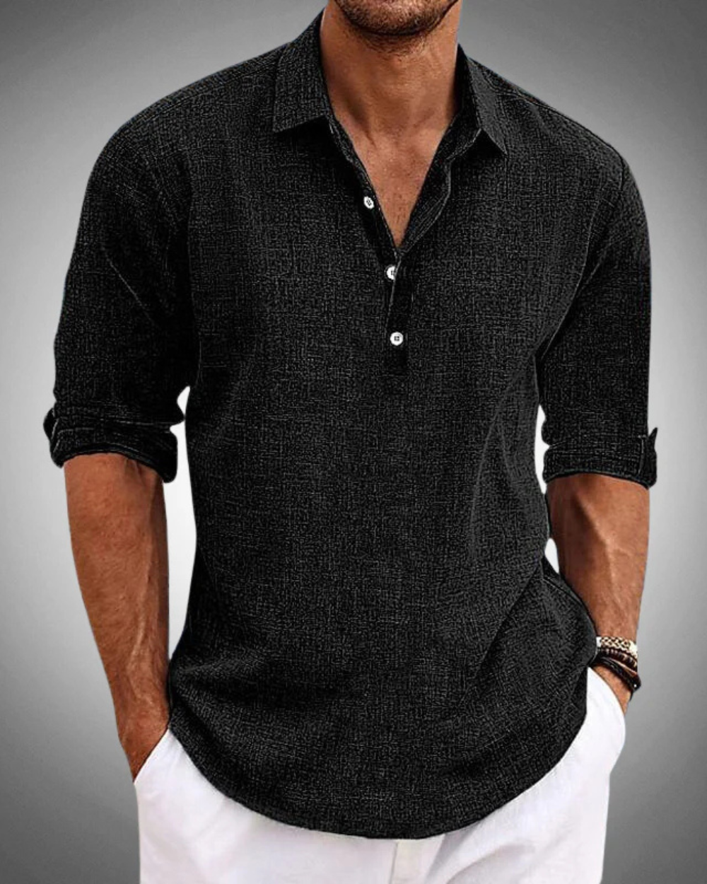 Refined Classic Button-Front Shirt