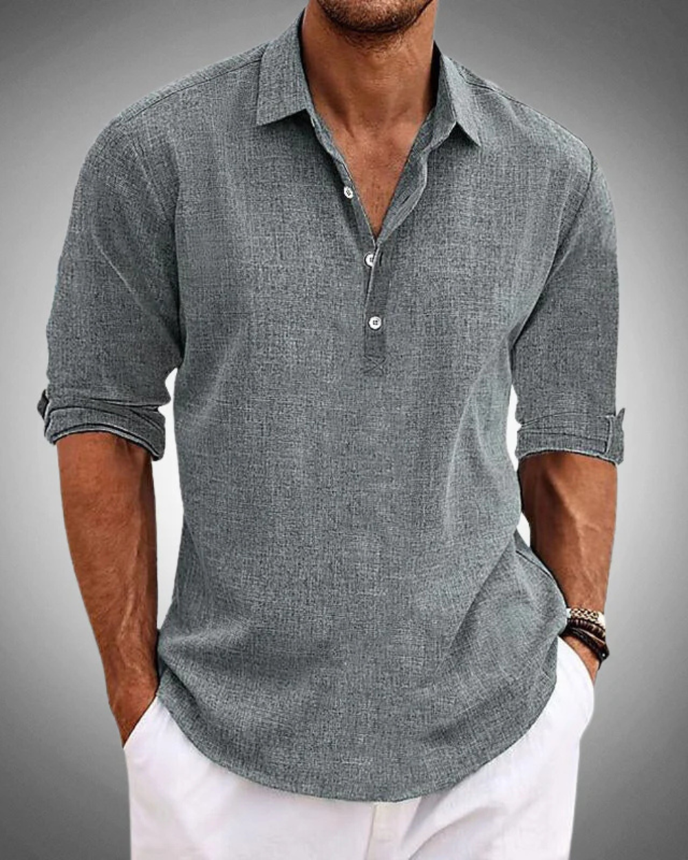 Refined Classic Button-Front Shirt