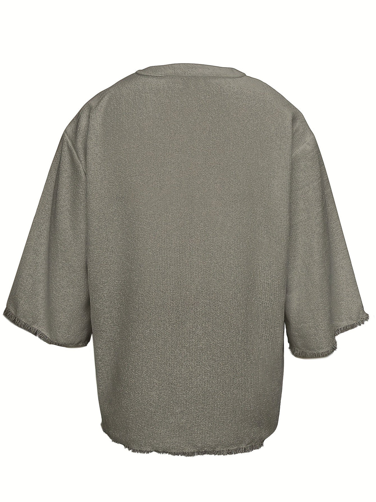 Relaxed Lace-Up V-Neck Shirt