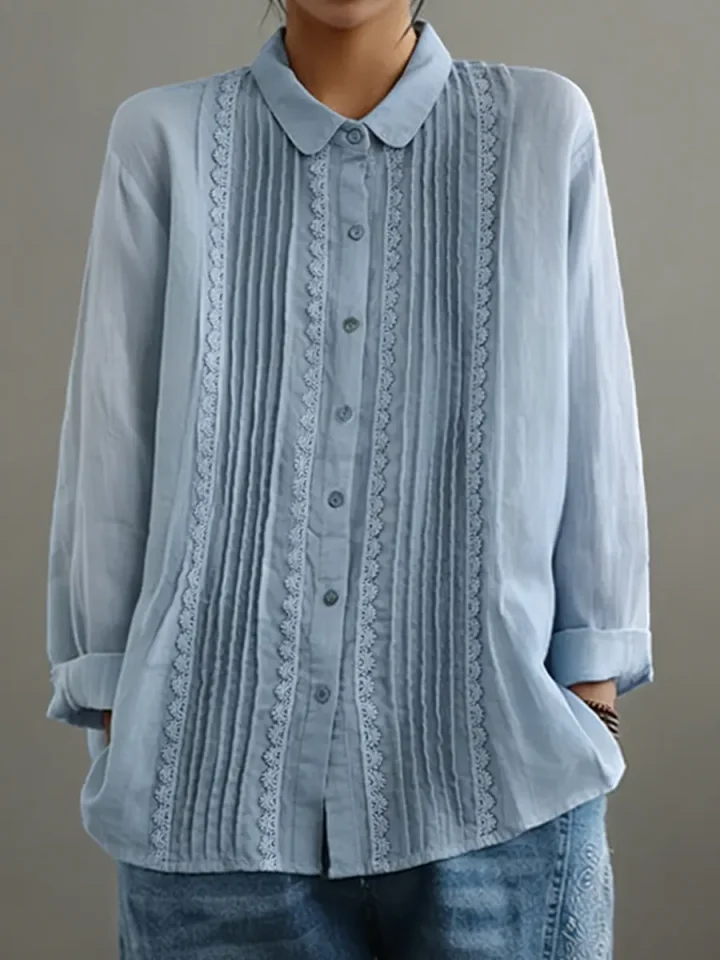Image of Renee | Women's Button-Down Long Sleeve Blouse