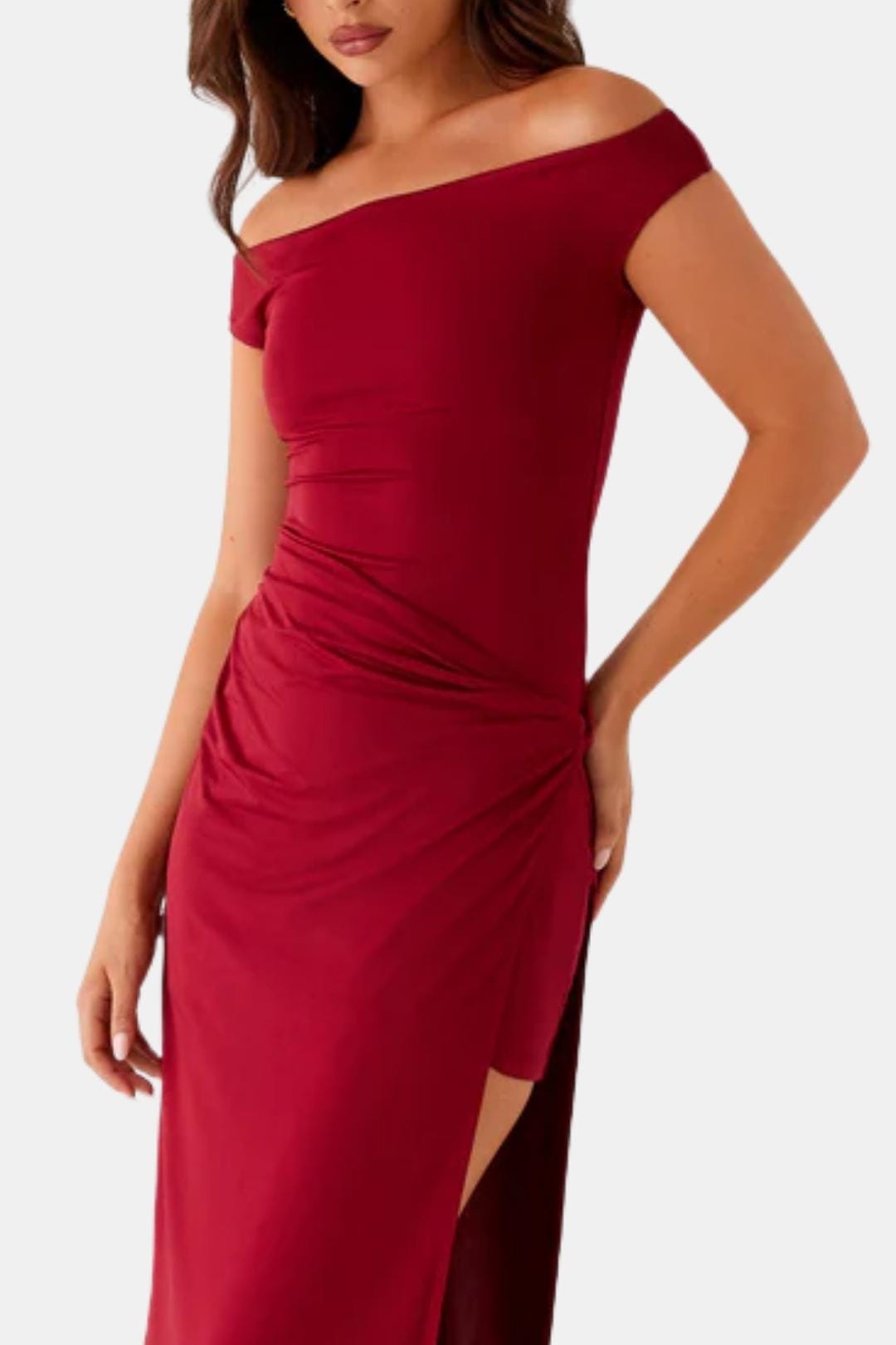 Image of Renee | Women's Off-Shoulder Maxi Dress