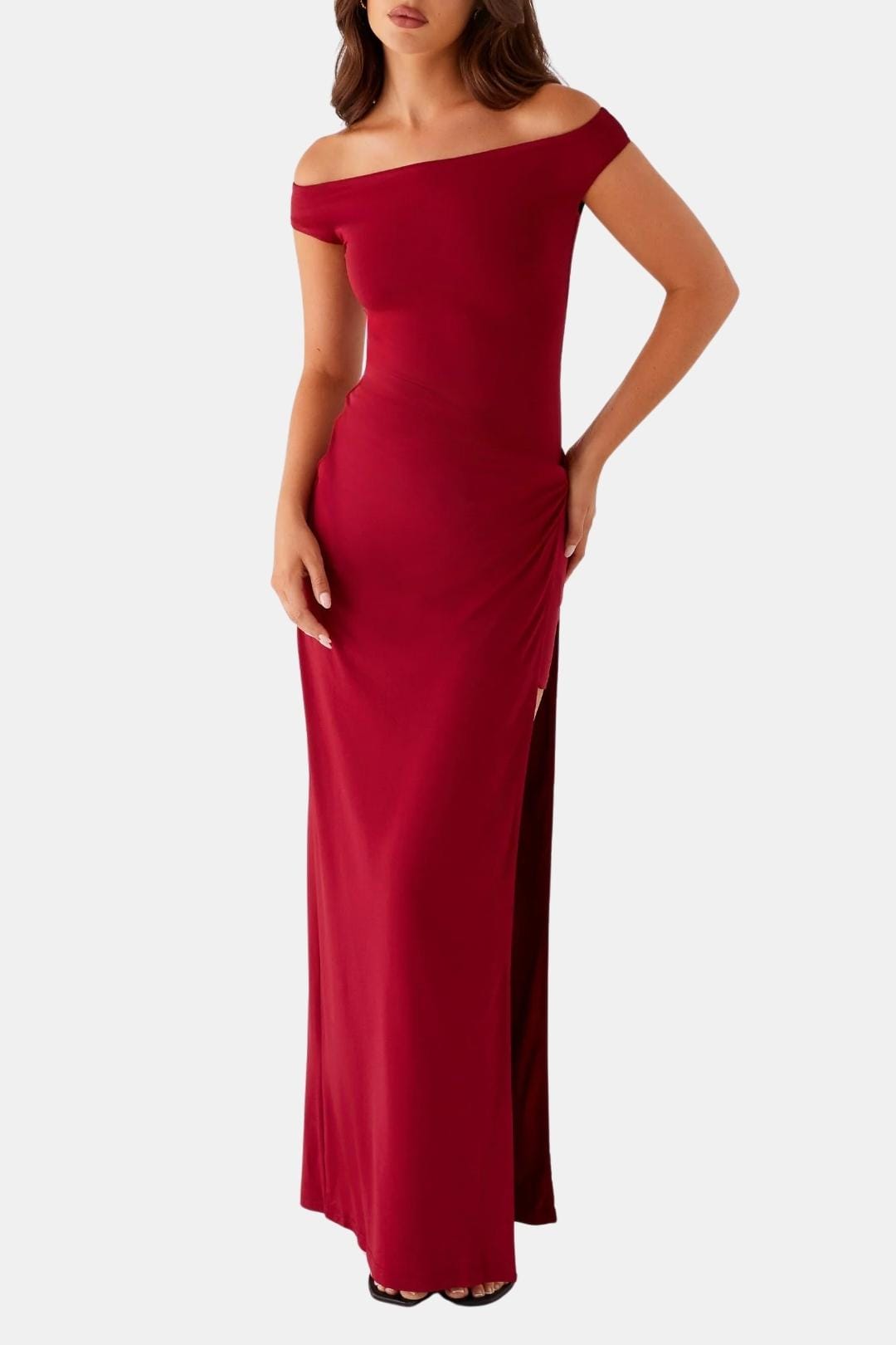 Image of Renee | Women's Off-Shoulder Maxi Dress