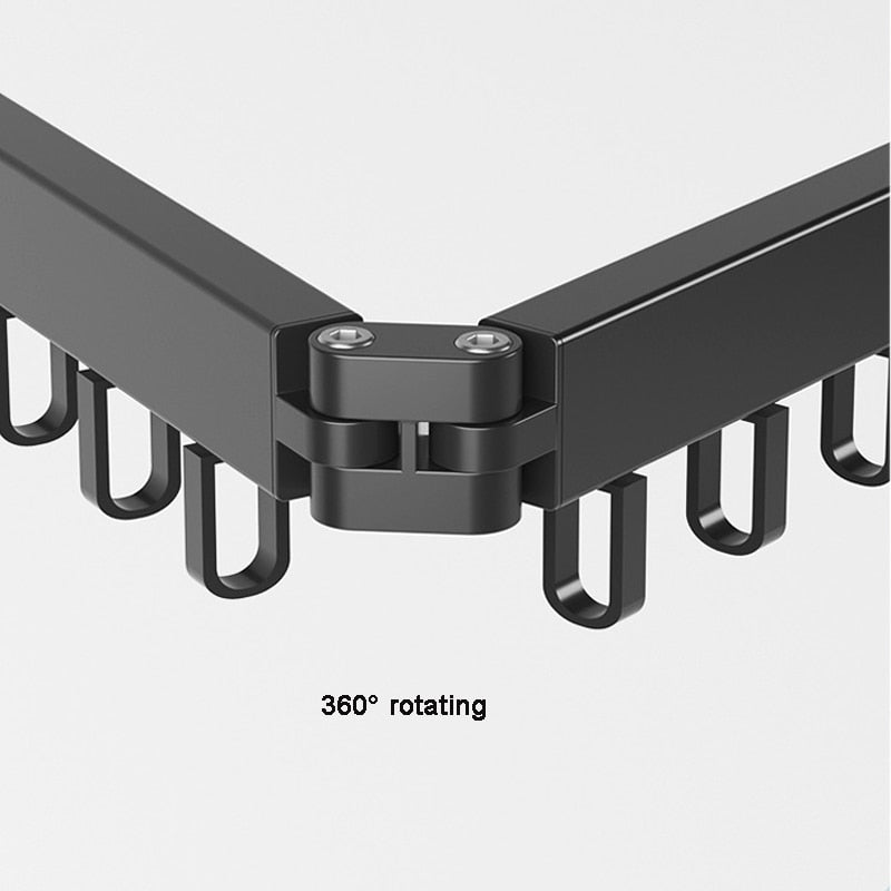 Retractable Clothes Dryer, Foldable Clothes Hanger, Wall Mount