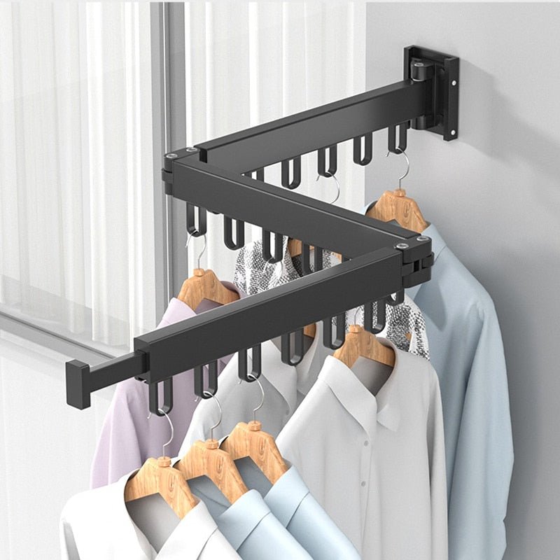 Retractable Clothes Dryer, Foldable Clothes Hanger, Wall Mount