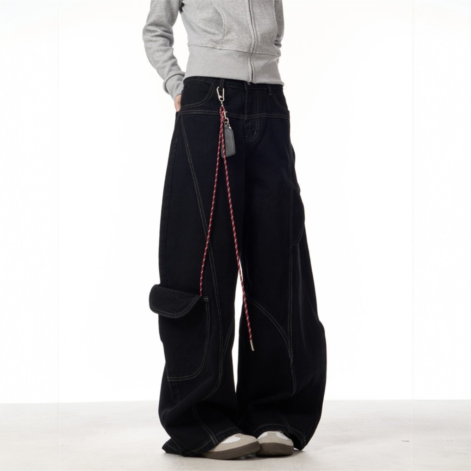 Image of Reuben | Unisex Cargo Wide Leg Pants