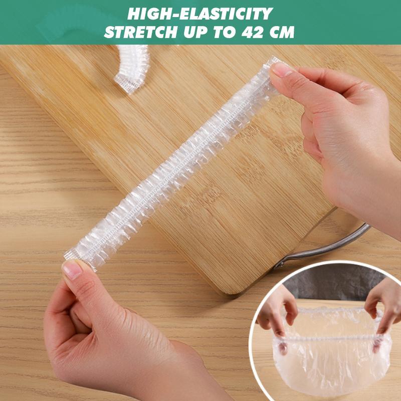 Reusable Elastic Food Storage Covers - 100 Pcs