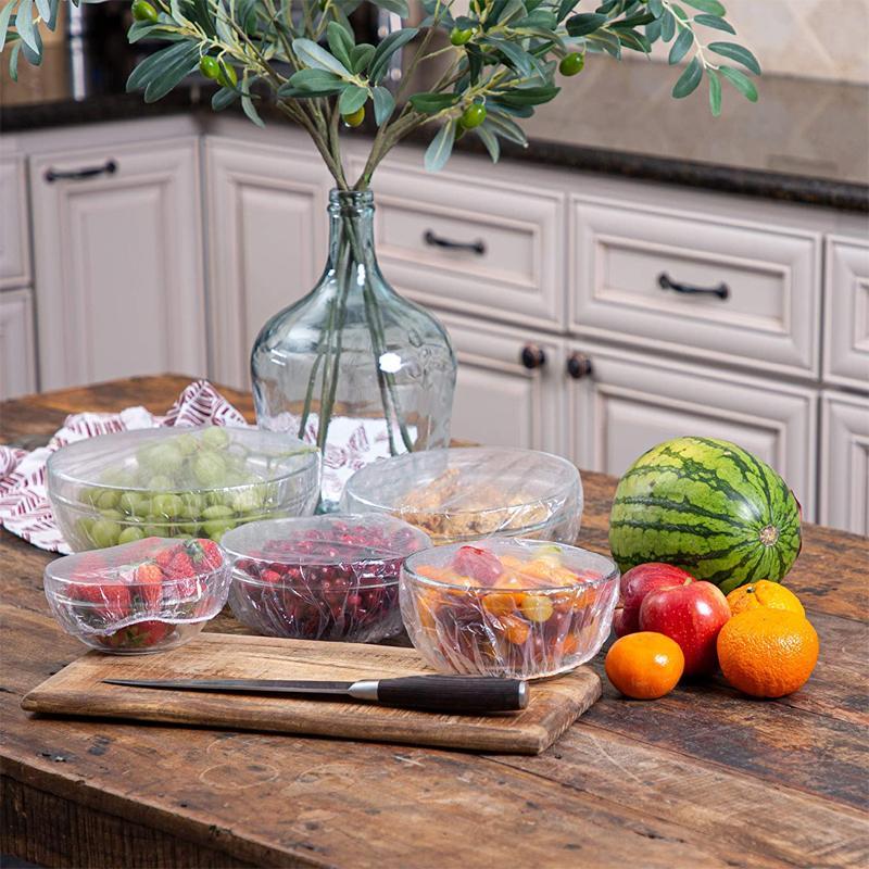 Reusable Elastic Food Storage Covers - 100 Pcs