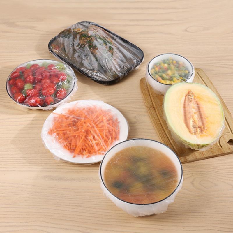 Reusable Elastic Food Storage Covers - 100 Pcs