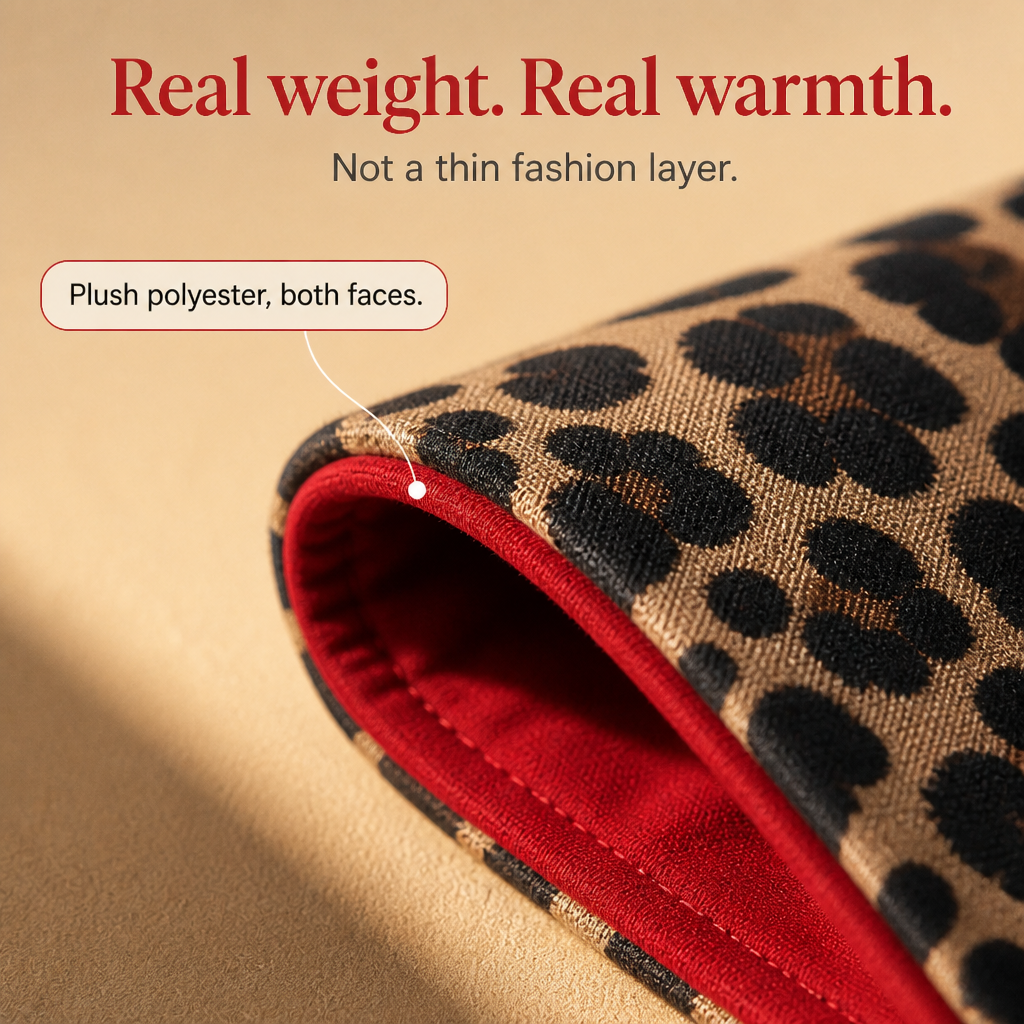 Reversible Leopard Print Hooded Coat