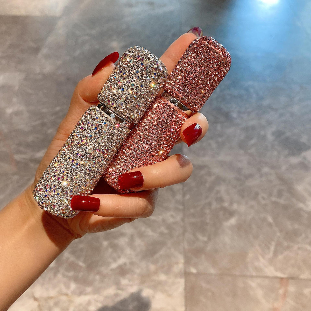 Rhinestone Refillable Perfume Bottle