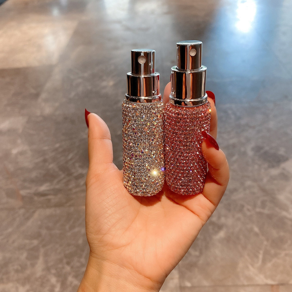 Rhinestone Refillable Perfume Bottle