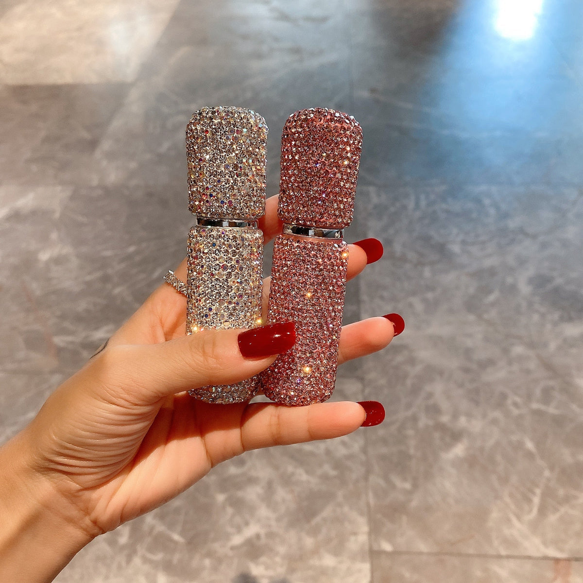 Rhinestone Refillable Perfume Bottle
