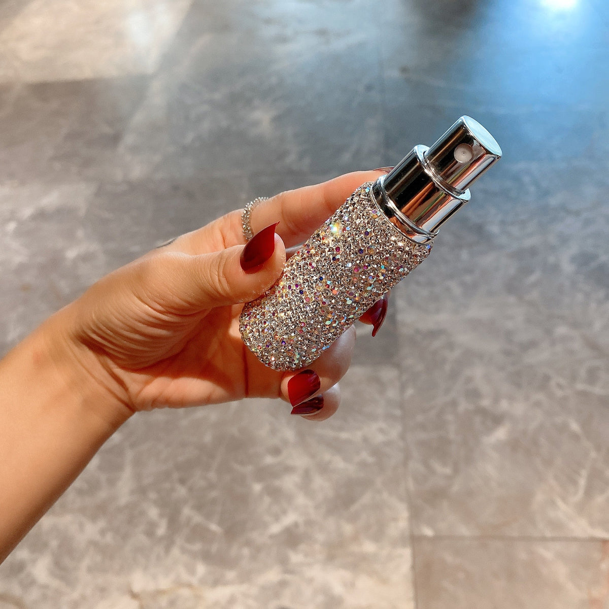 Rhinestone Refillable Perfume Bottle