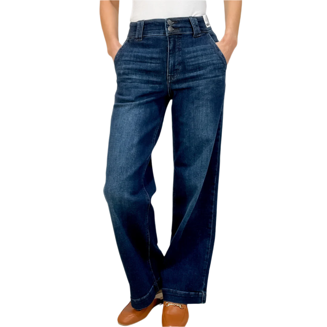 Image of Roberta | Women's High-Waisted Wide Leg Jeans