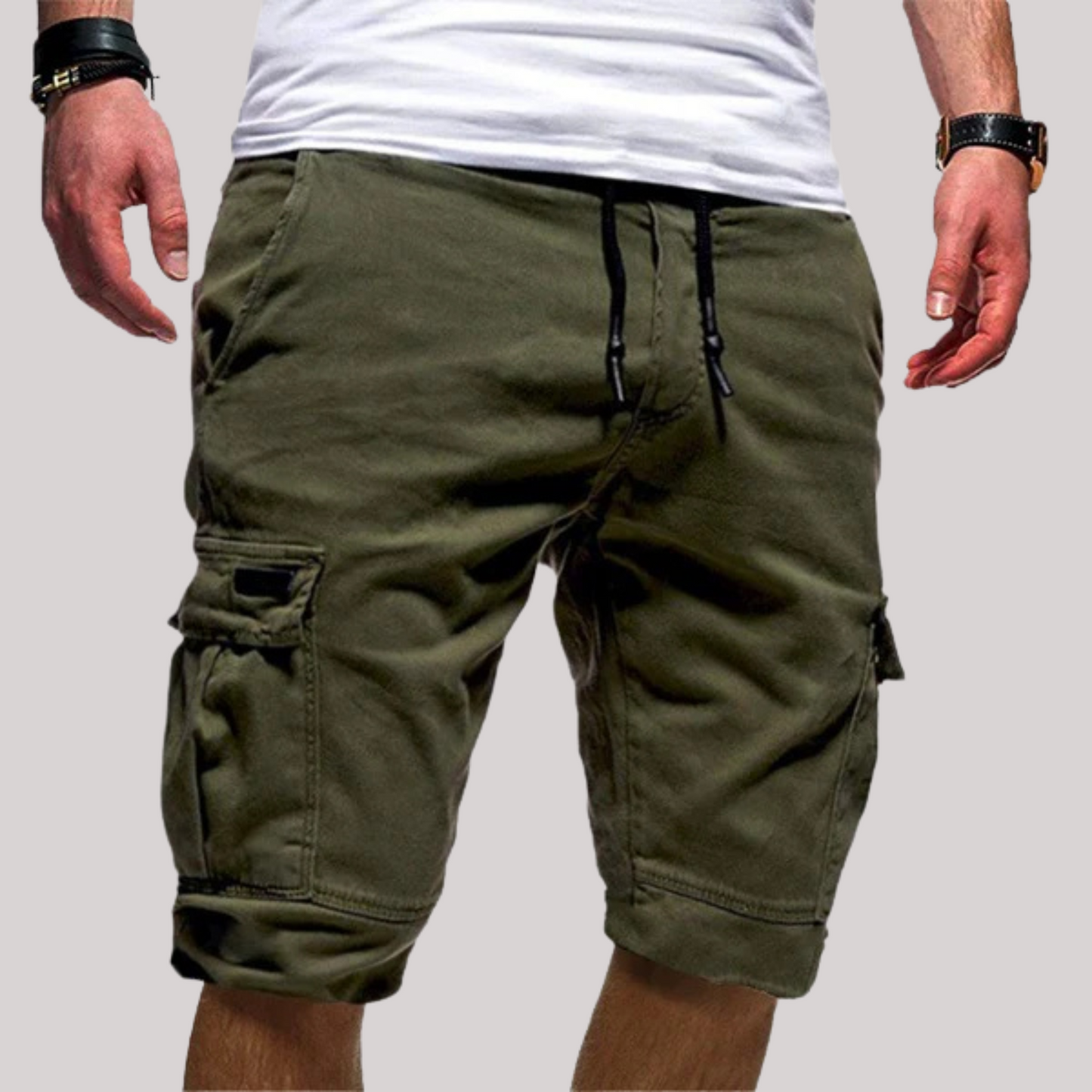 Image of Robin | Men's Cargo Drawstring Shorts