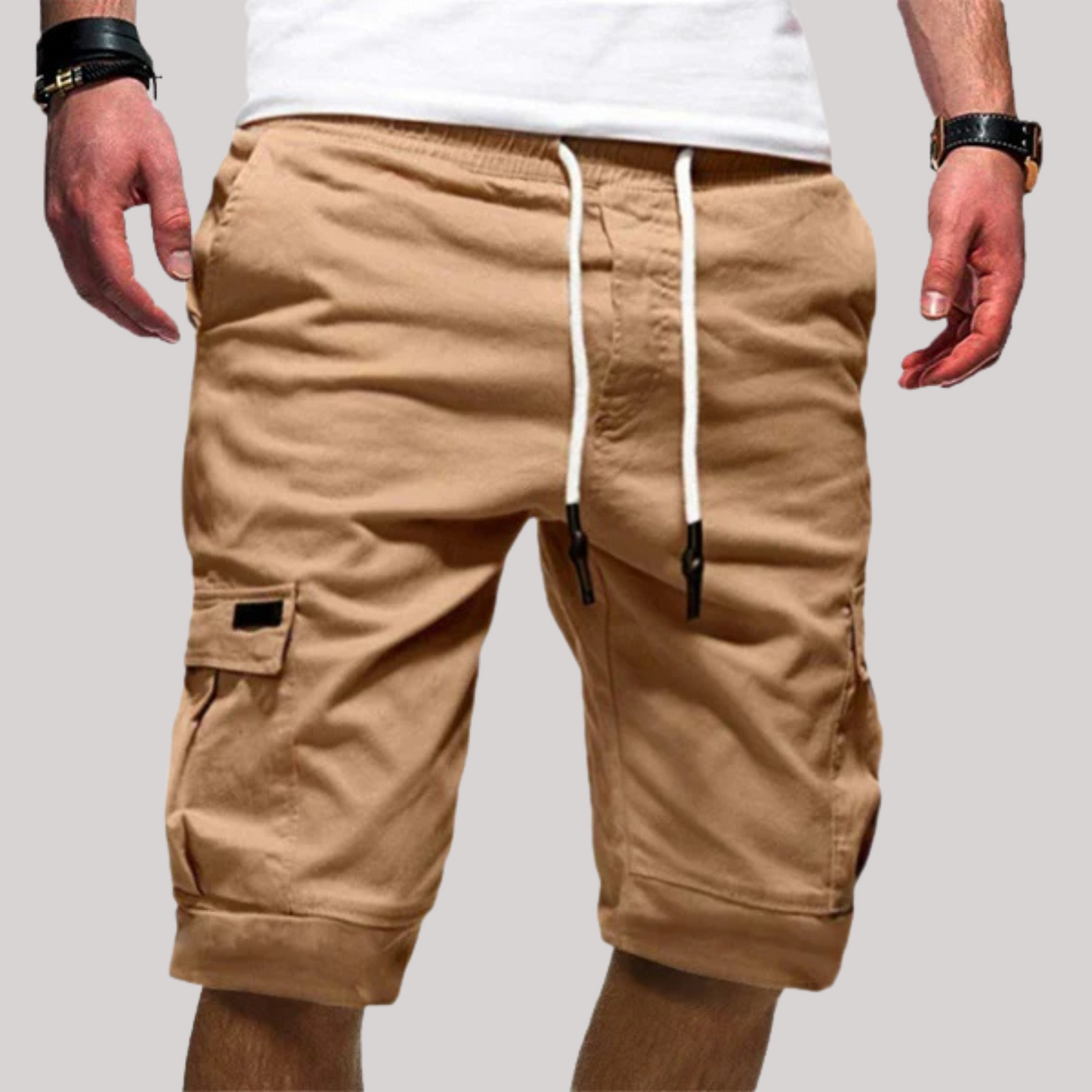 Image of Robin | Men's Cargo Drawstring Shorts