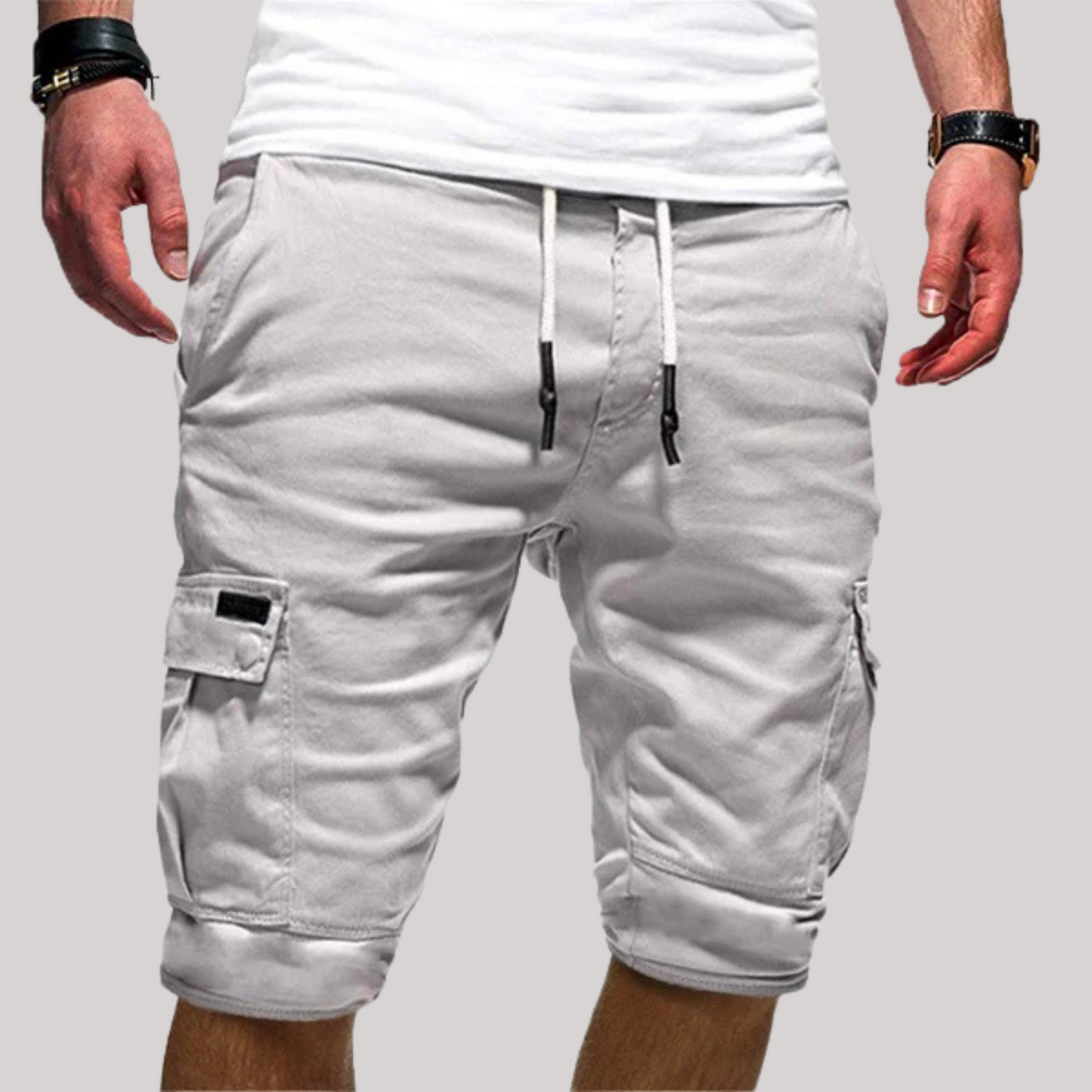 Image of Robin | Men's Cargo Drawstring Shorts