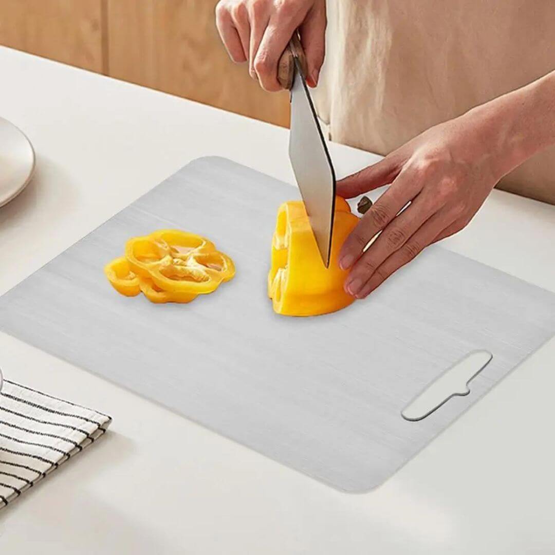 Robust and Hygienic Titanium Cutting Board for the Kitchen
