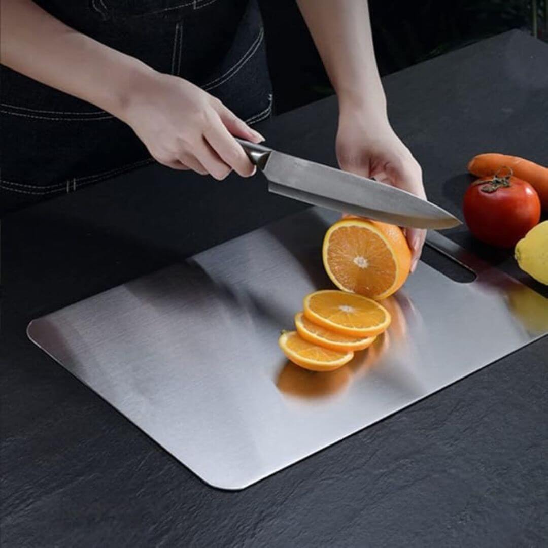 Robust and Hygienic Titanium Cutting Board for the Kitchen