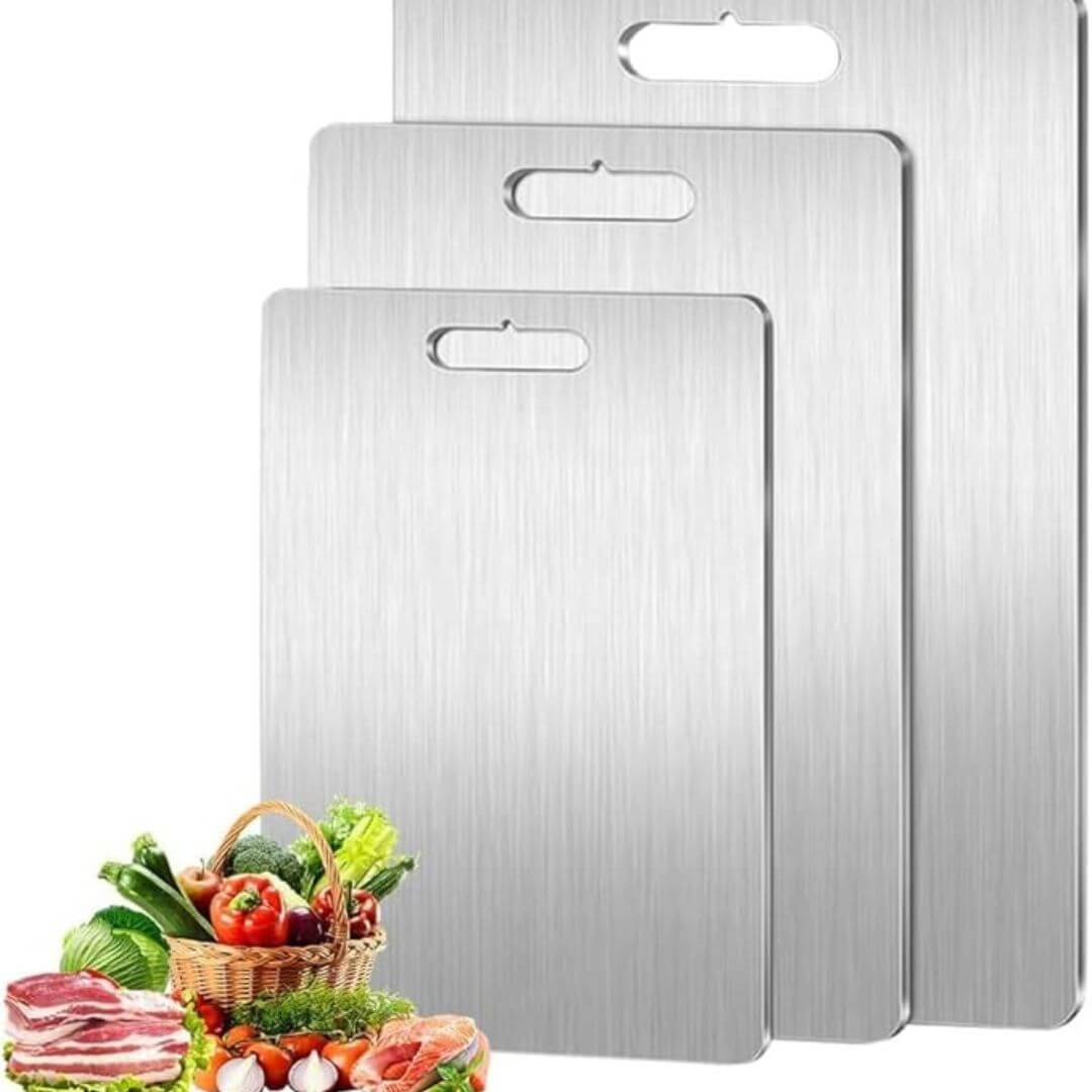 Robust and Hygienic Titanium Cutting Board for the Kitchen