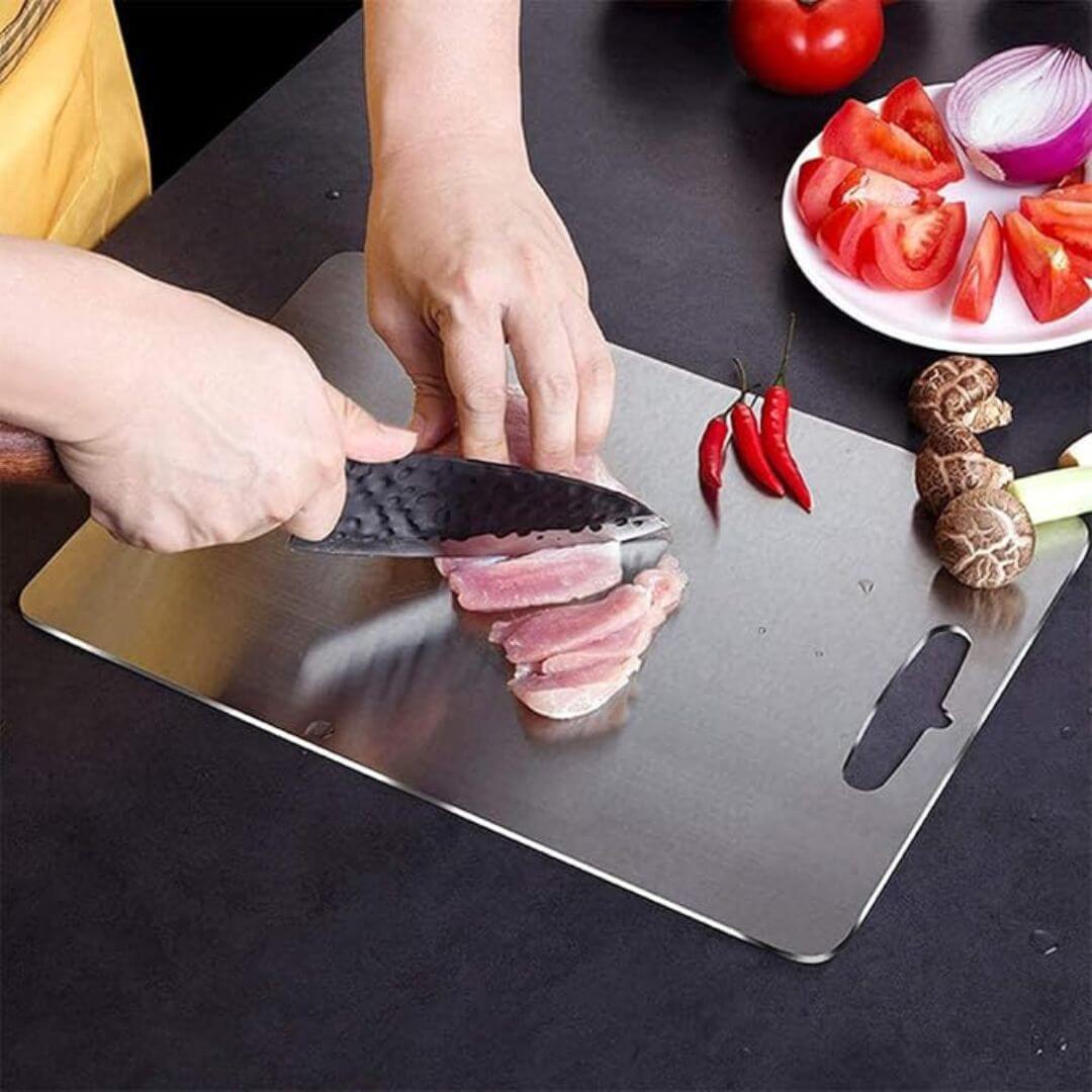 Robust and Hygienic Titanium Cutting Board for the Kitchen