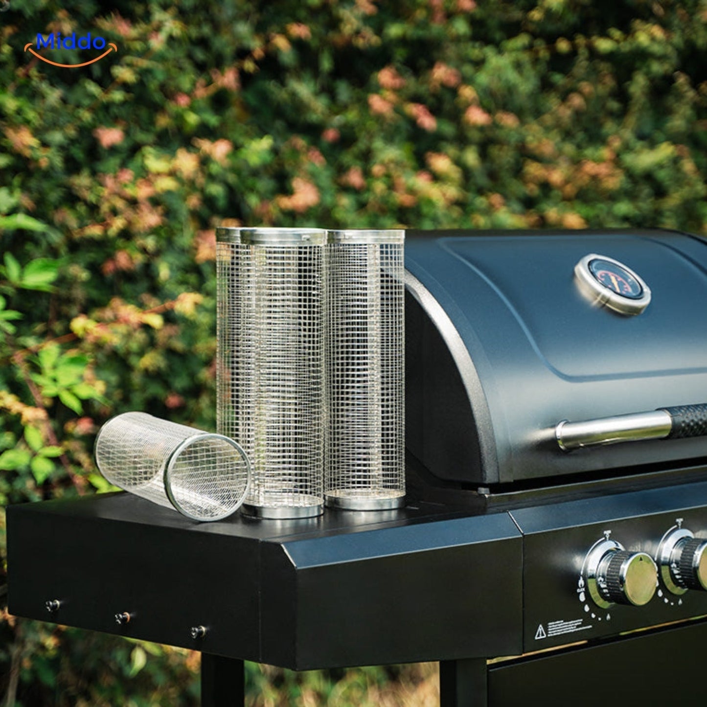 RollingGrill™ - No more sticking and loss of food between the grates!