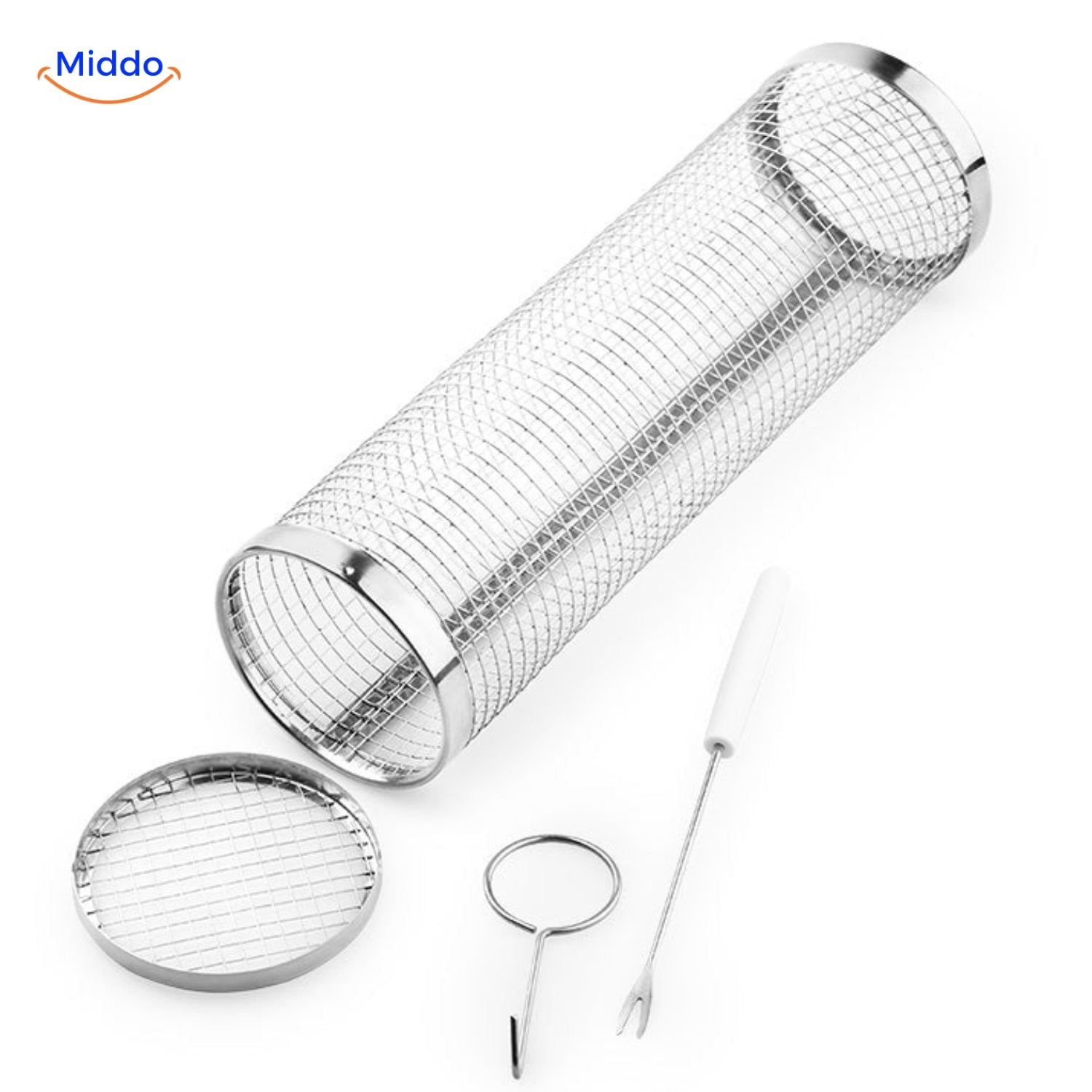 RollingGrill™ - No more sticking and loss of food between the grates!