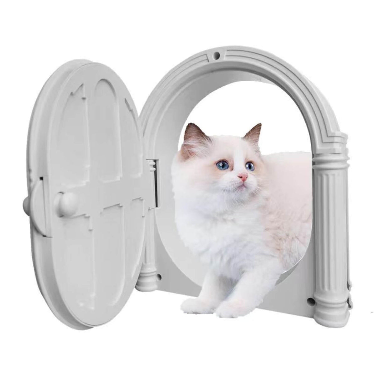 Roman Style Cat Door (Also Suitable for Small Dogs)