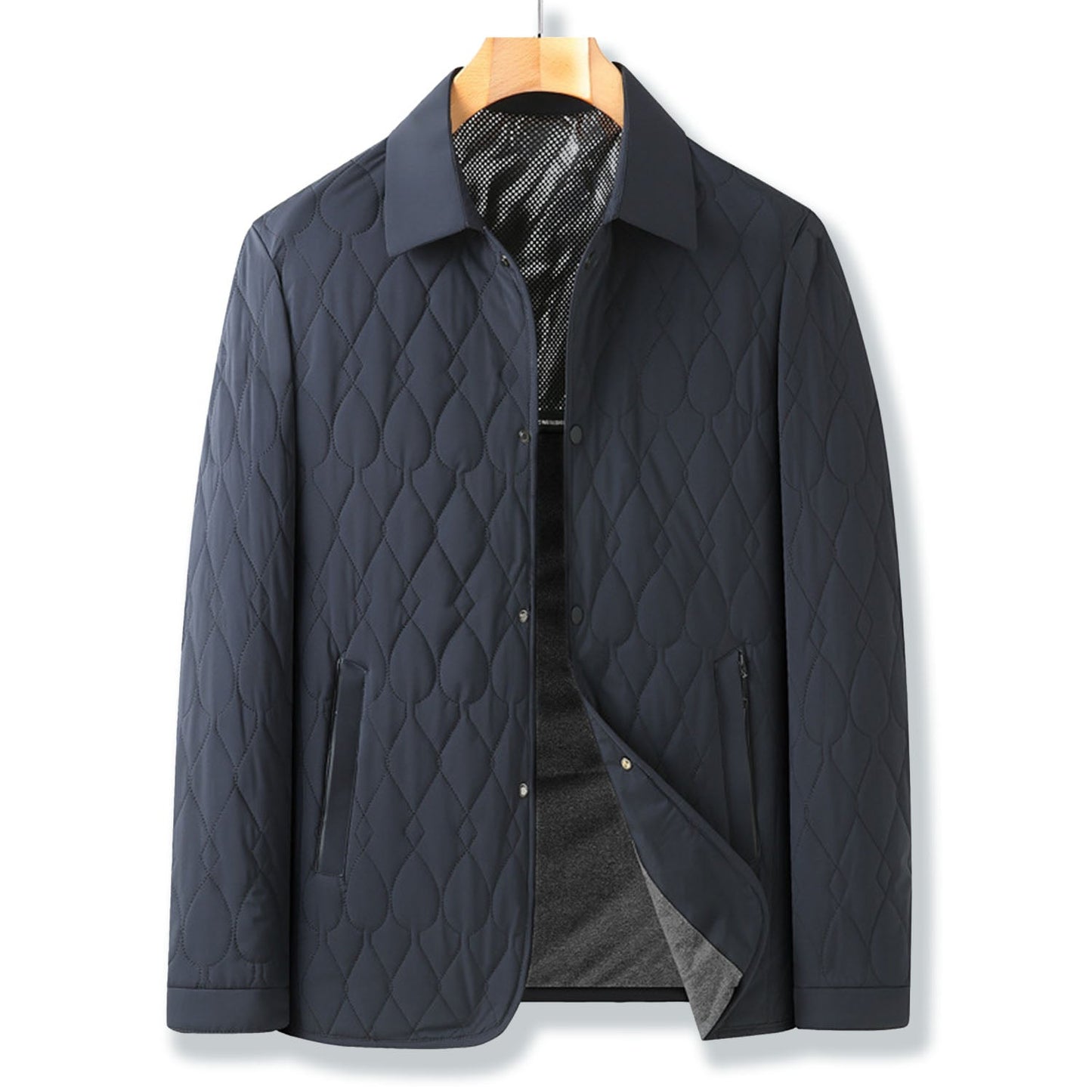 Image of Ronnie | Men's Quilted Button-Down Jacket
