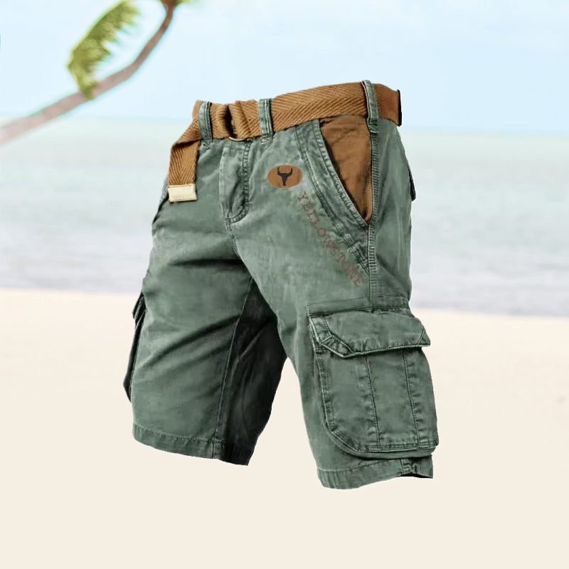 Image of Rory | Men's Belted Cargo Shorts