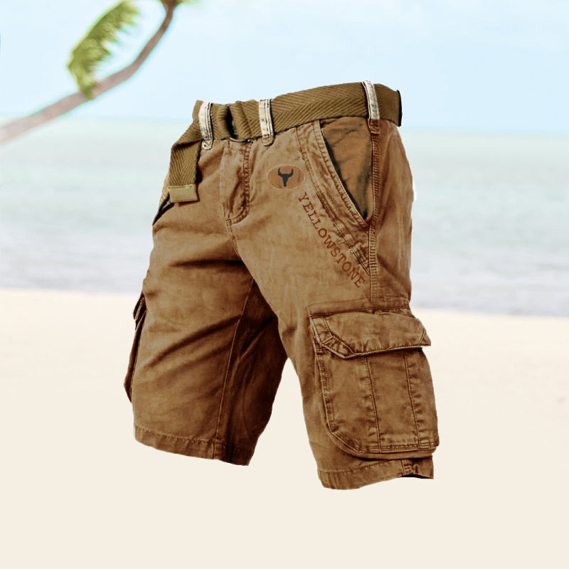Image of Rory | Men's Belted Cargo Shorts